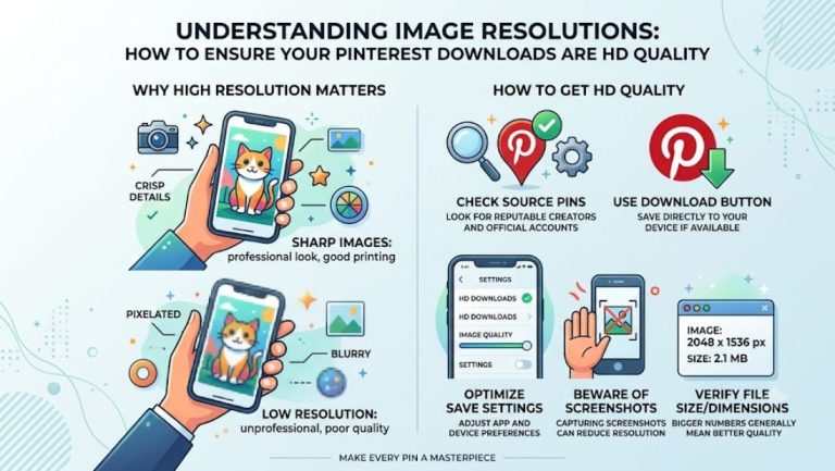 Understanding Image Resolutions: How to Ensure Your Pinterest Downloads Are HD Quality