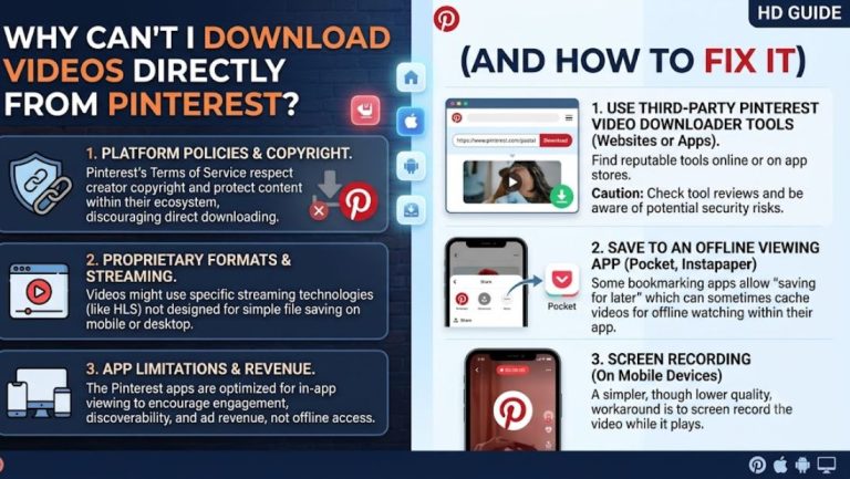Why Can't I Download Videos Directly from Pinterest (And How to Fix It)